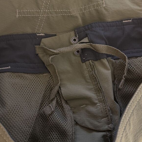 Athleta Womens Cropped Low Rise Cargo Pants Nylon Green 2 bv - Picture 6 of 9